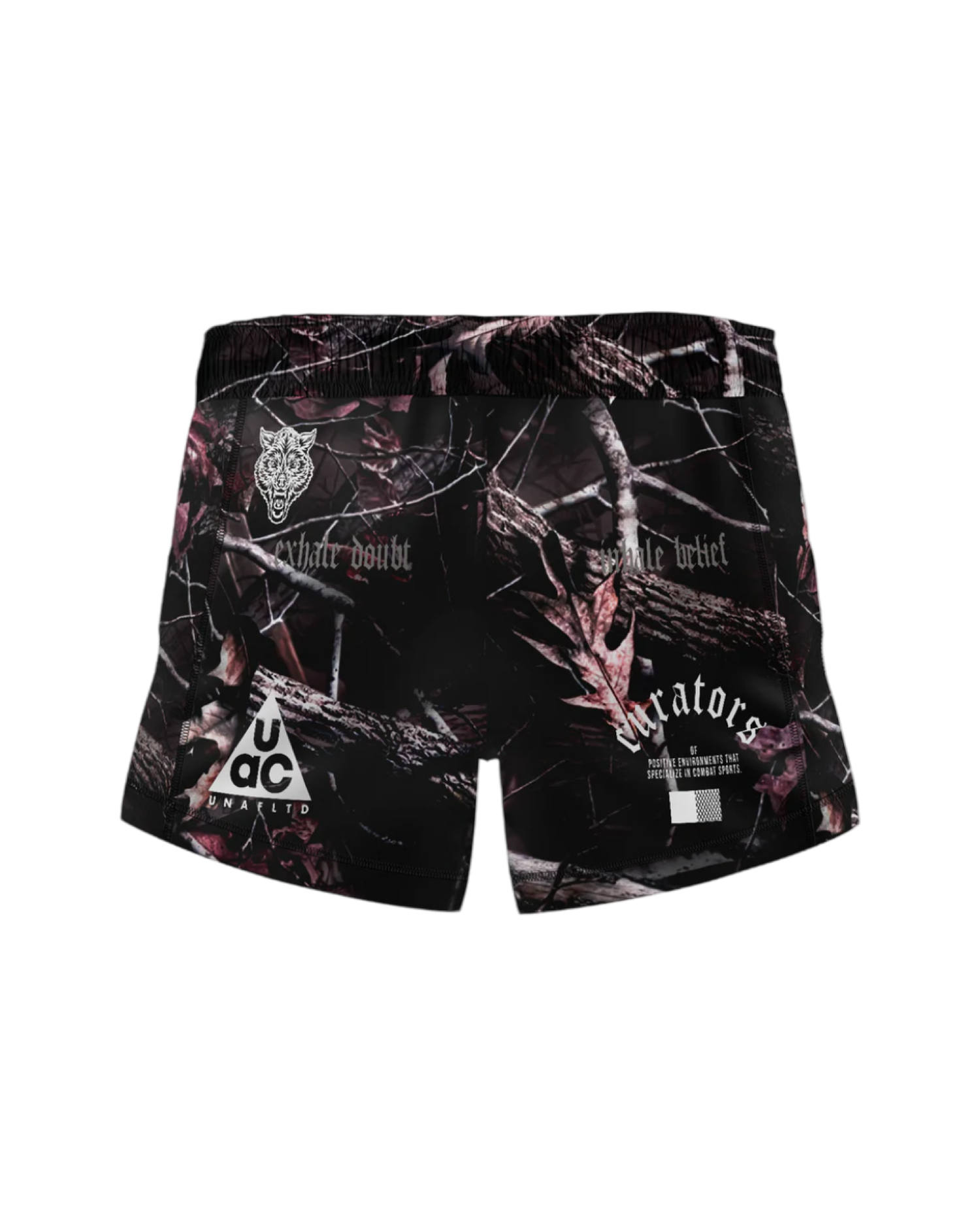 MUAY THAI SHORTS, Dark Woodland
