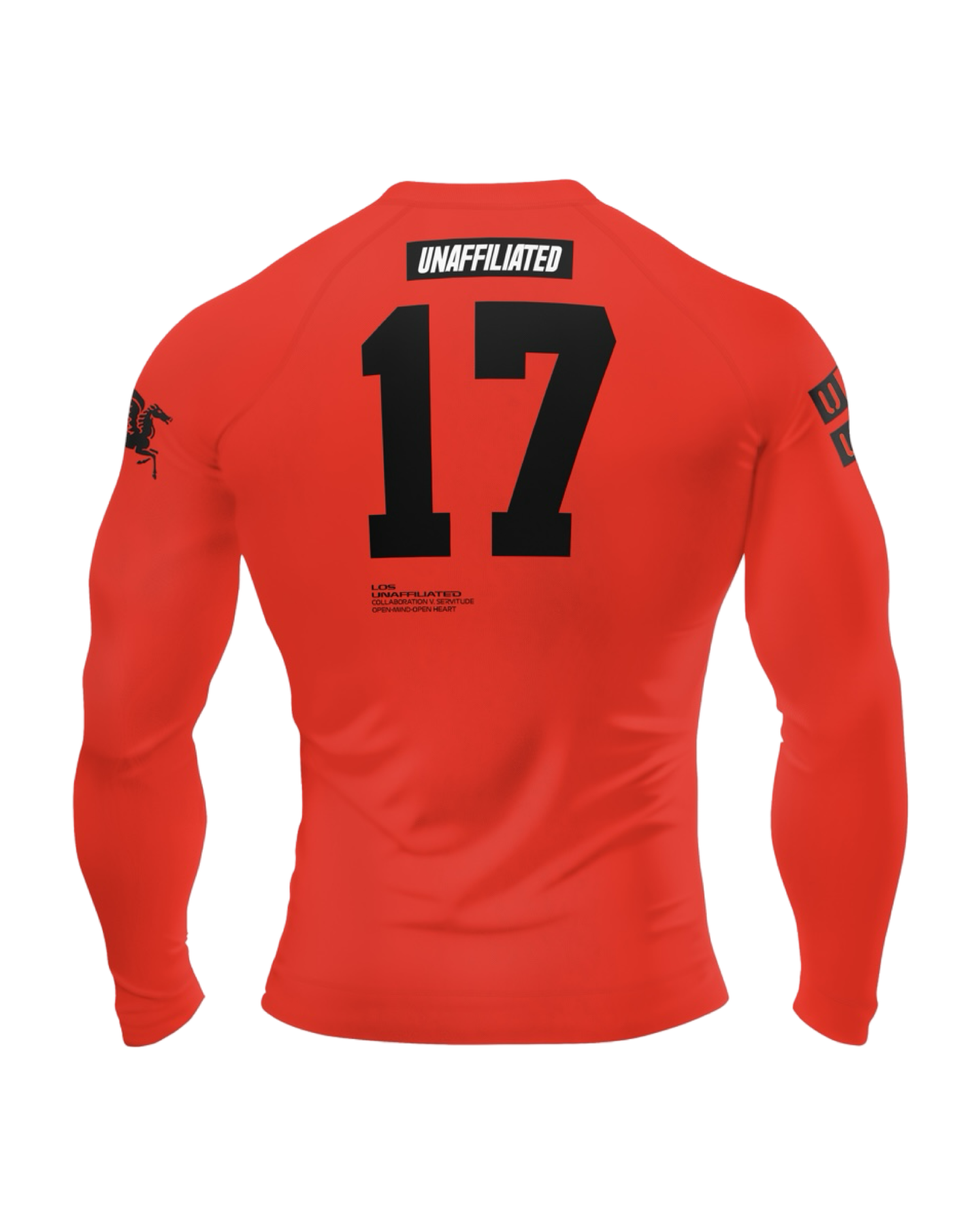MEN'S RASH GUARD, RED STANDARD 25
